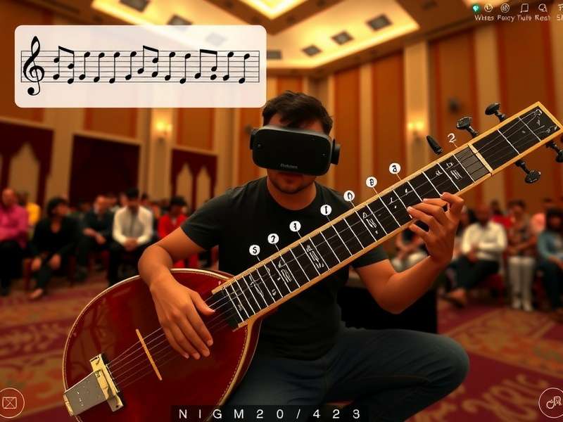 Sitar Harmonics VR concert mode with virtual audience